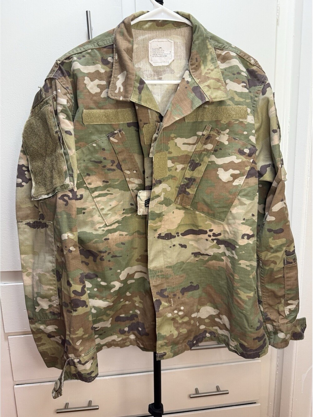 US Army OCP ACU Combat Coat Jacket Small Regular Scorpion W2 Ripstop